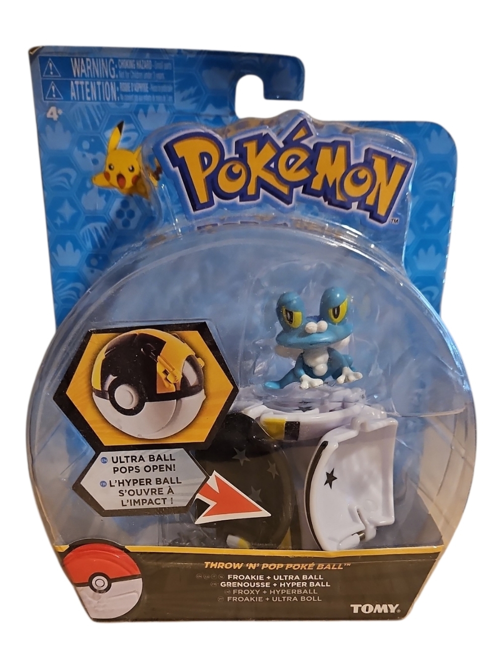 Pokémon Authentic Throw 'N' Pop Poke Ball - Froakie - NWT